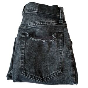 Abercrombie & Fitch Ultra High Rise Ankle Straight Jeans Size 29 Distressed